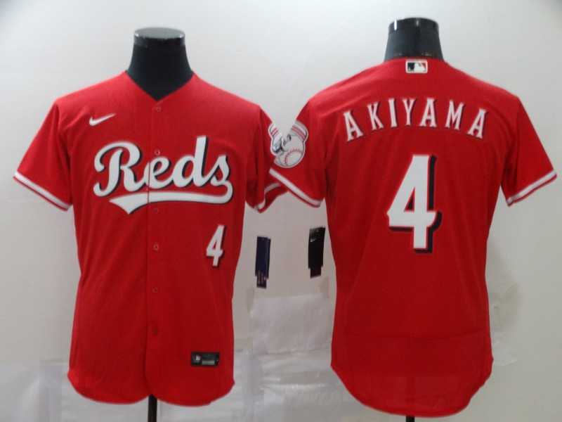 Reds 4 Shogo Akiyama Red 2020 Nike Flexbase Jersey,We sell and wholesale Reds 4 Shogo Akiyama Red 2020 Nike Flexbase Jersey on line form chian!